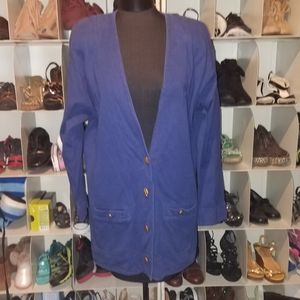 Jason Maxwell Maternity blue top L